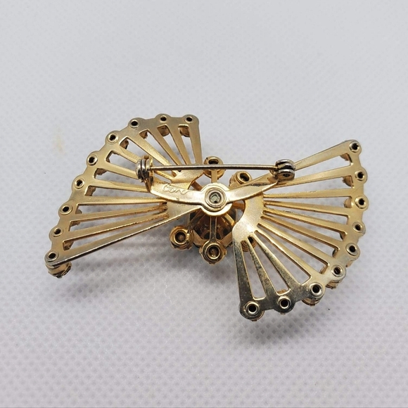 Vintage Coro Bow Brooch - Picture 3 of 4